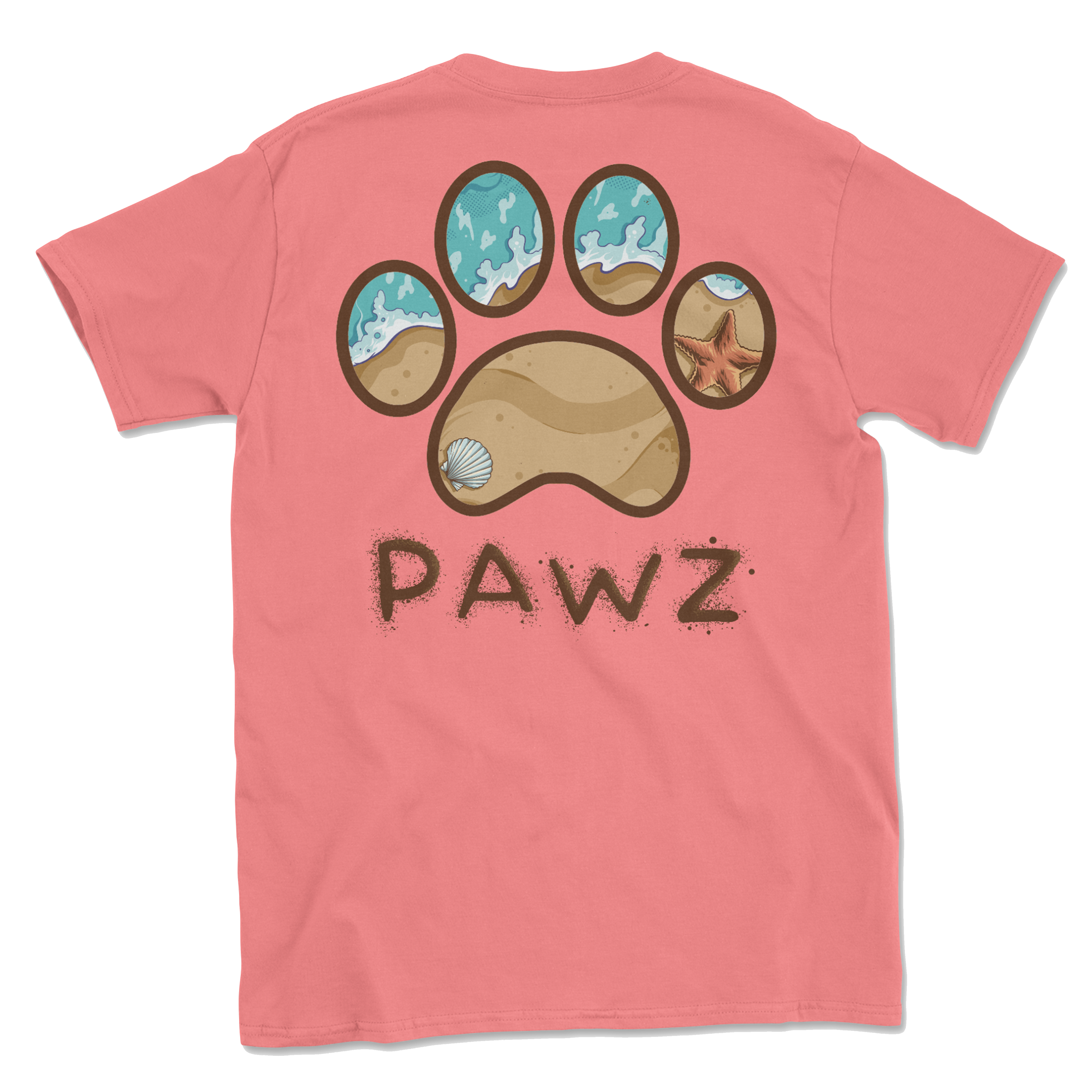 Sandy Pawz (Adult Short Sleeve T-Shirt)