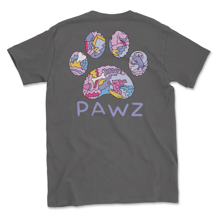 Pawz Pop Surf (Adult Short Sleeve T-Shirt)