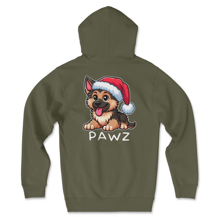 German Shepherd Christmas (Adult Hoodie)