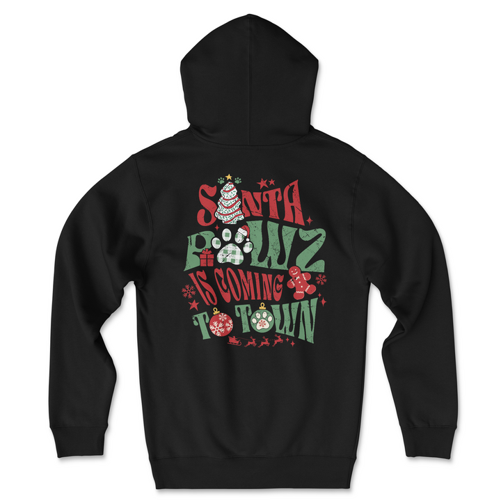 Santa Pawz (Adult Hoodie)