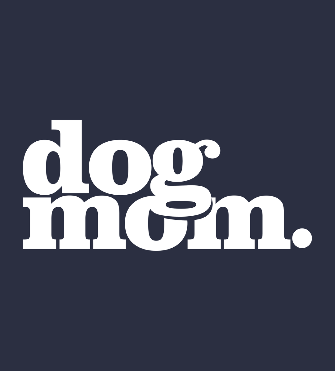 Dog Mom - Navy (Adult Crewneck)