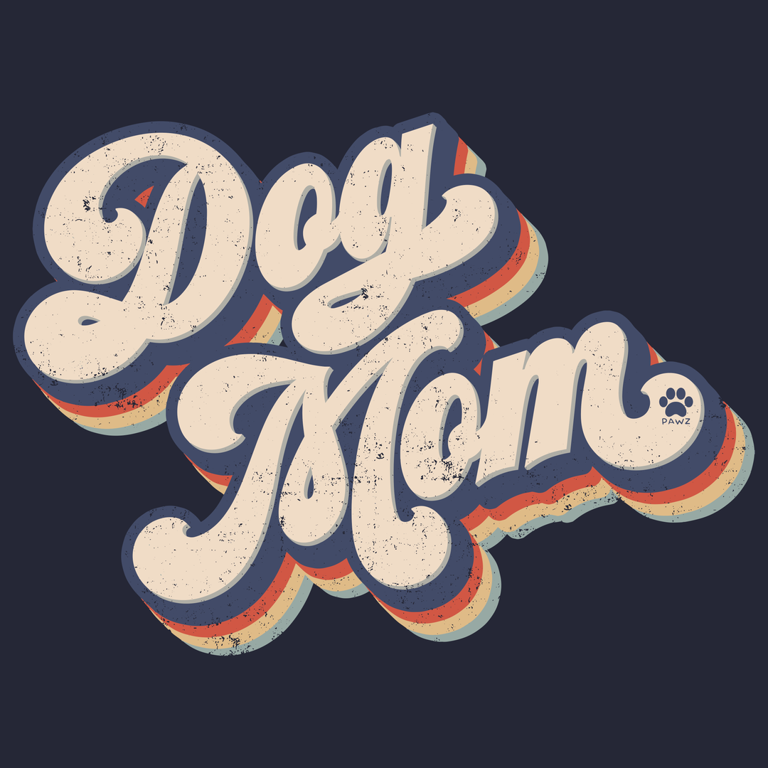 Retro Dog Mom (Adult Hoodie)